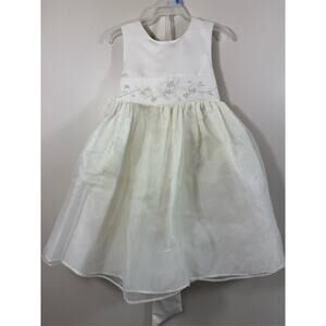 Little Miss Ivory Flower Girl Dress Communion Wedding Formal